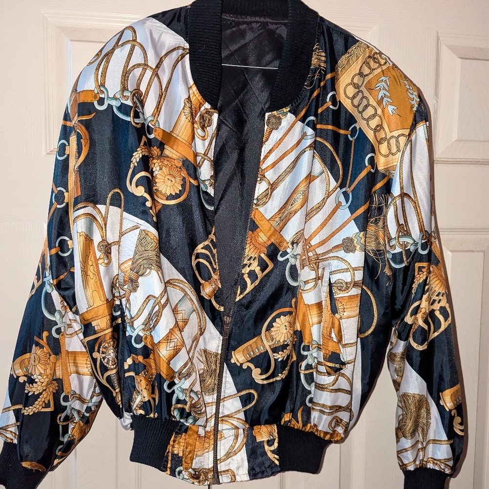 ❤️🔥Vintage unbranded bomber medium large - Picture 8 of 8